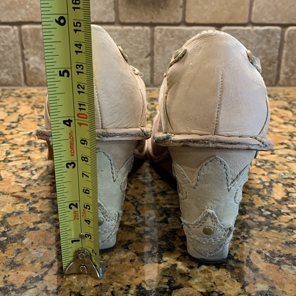 Diesel ”Harness” leather wedge shoes, Size 10 - Picture 7 of 8